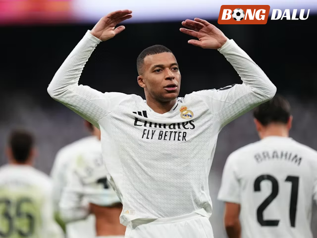 Mbappe đang có phong độ cao trên hàng công Real Madrid