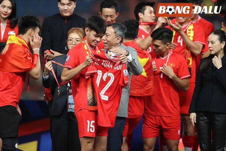 Bùi Vĩ Hào (15) dự kiến là trụ cột của lứa U22 dự SEA Games 33