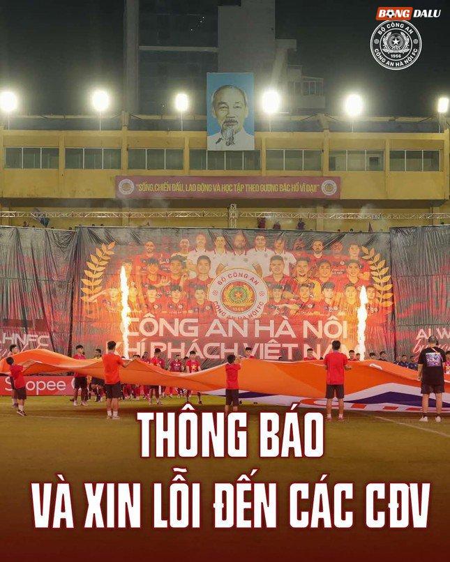 CLB Công an Hà Nội xin lỗi, hoàn tiền cho khán giả có vé nhưng không thể vào sân Hàng Đẫy - 1