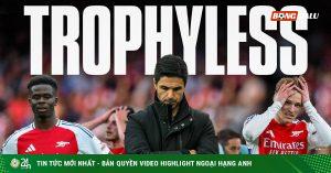 Arsenal 5 mùa giải liền “trắng tay”, fan đòi đuổi Arteta ngay lập tức