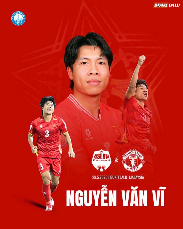 Hậu vệ Văn Vĩ của Thép Xanh Nam Định cũng góp mặt trong đội hình "Các ngôi sao Đông Nam Á".