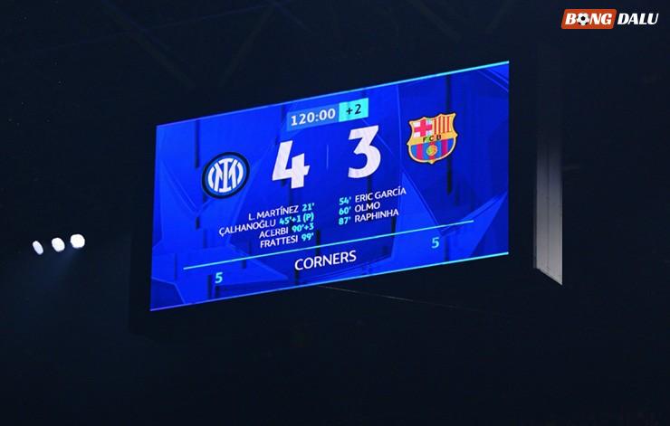 Inter Milan và Barcelona đã tạo nên màn so tài kinh điển