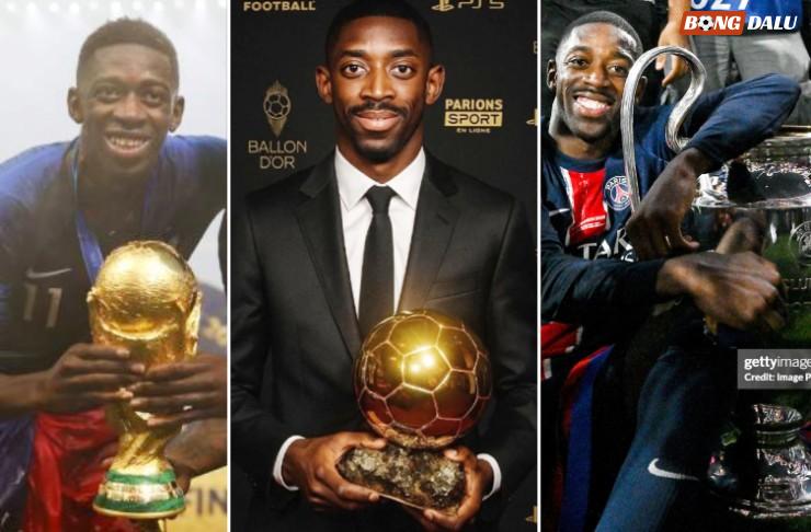 Dembele sáng cửa trở thành cầu thủ tiếp theo giành World Cup, Champions League và Quả bóng vàng
