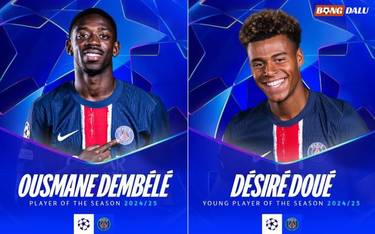 Dembele, Doue được vinh danh ở các hạng mục cá nhân