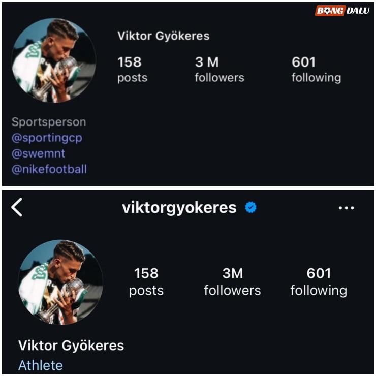 Gyokeres xóa hết thông tin liên quan tới Sporting trên Instagram cá nhân