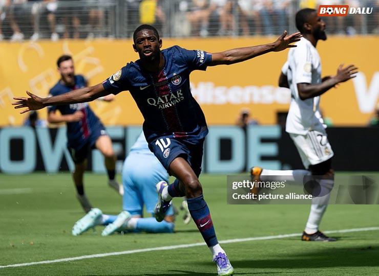 Dembele chứng minh đẳng cấp vượt trội trước Real Madrid